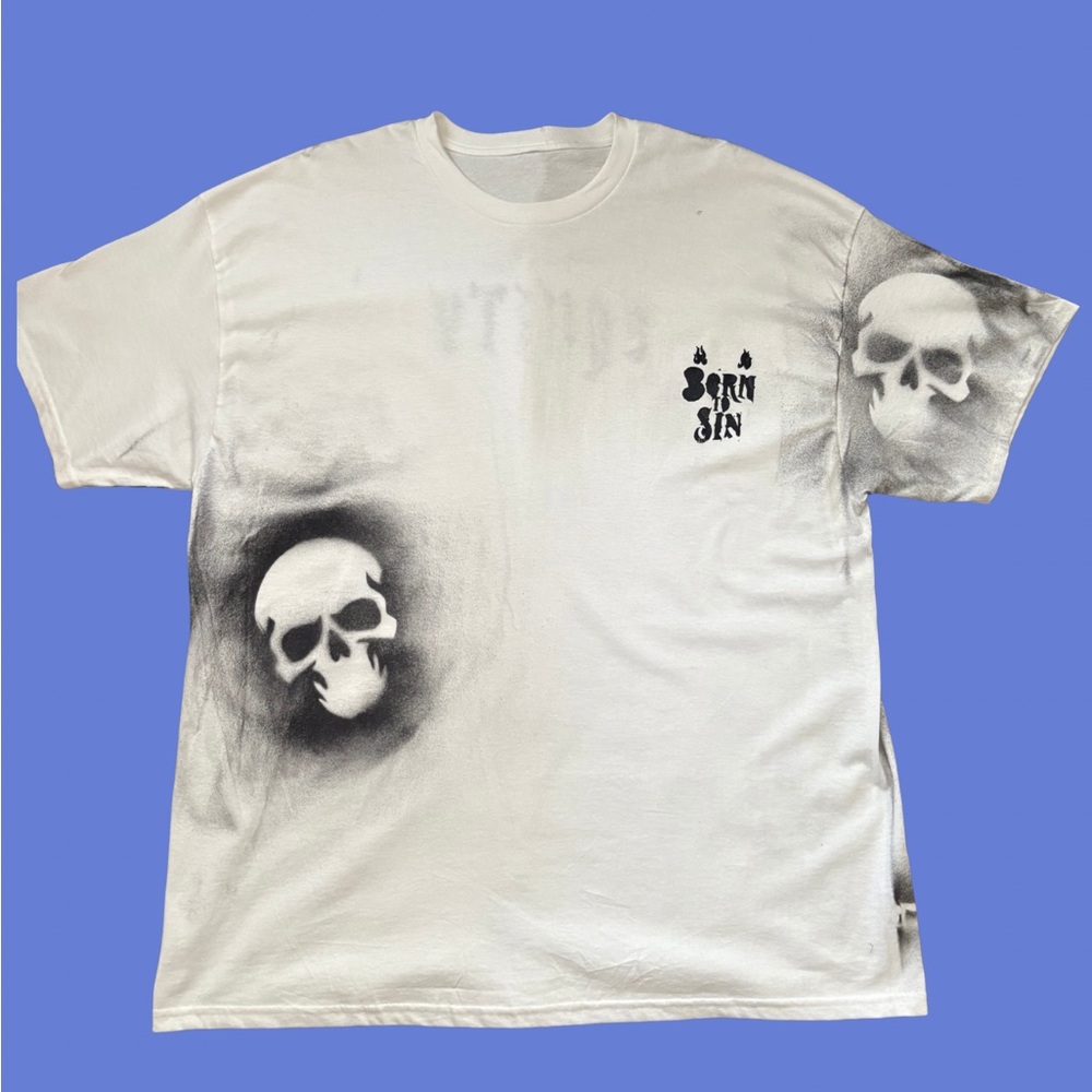 Men's White Skull Tee
